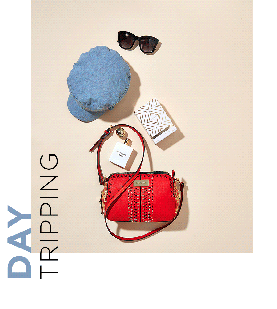 River island triple compartment crossbody bag clearance